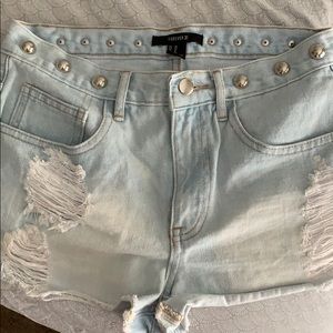 High Waist denim shorts